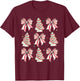 Coquette Bow Christmas Debbie Becky Jen Cake Lovers Girls T-Shirt - T-Shirt | Maroon