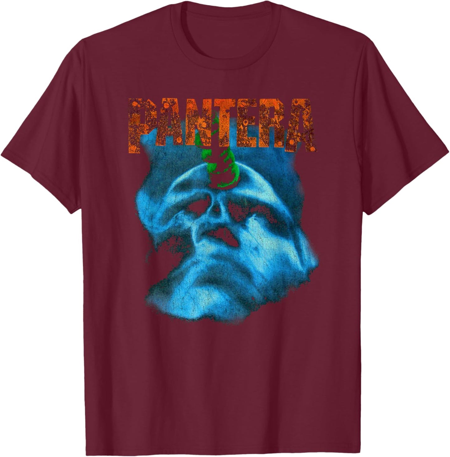 Pantera Herren Vintage Far Beyond Driven Schwarz S EU 38/40 V-Ausschnitt Halbarm Klassische Passform Einfarbig 100% Baumwolle T-Shirt - T-Shirt | Maroon