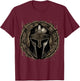 Sparta Spartanischer Kämpfer Helm Leonidas Spartaner Herren T-Shirt - T-Shirt | Maroon