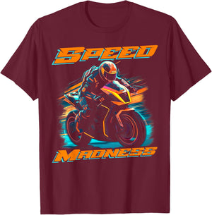 Racing Motorbike T-Shirt - T-Shirt | Maroon