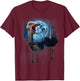 Funny Ostrich Shirt - Ostriches Howling at the Moon T-Shirt - T-Shirt | Maroon