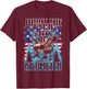 Was zum Teufel ist ein Kilometer Eagle USA Flag Funny T-Shirt - T-Shirt | Maroon