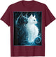 Cute Magical Cat Kitten Fantasy Art Design T-Shirt - T-Shirt | Maroon