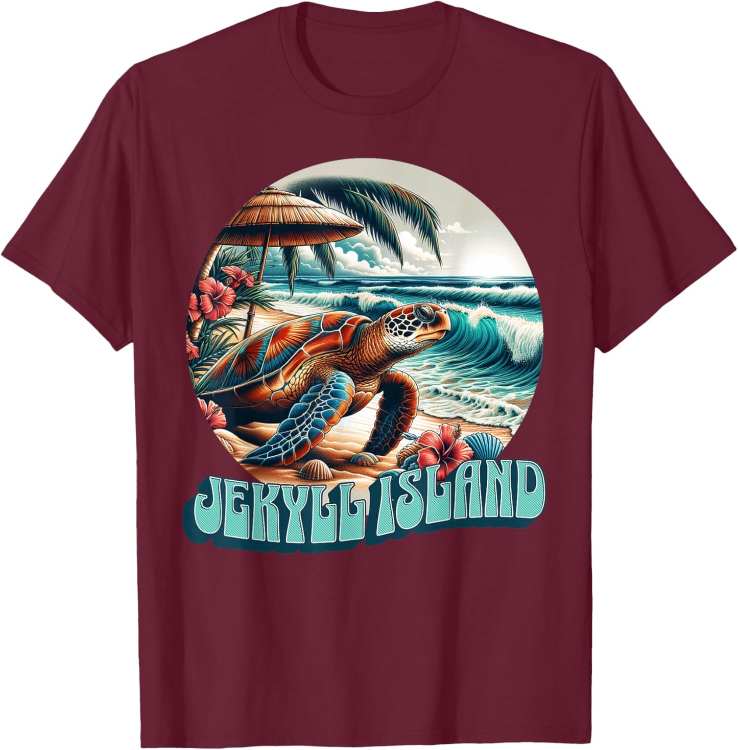 Jekyll Island T-Shirt - T-Shirt | Maroon