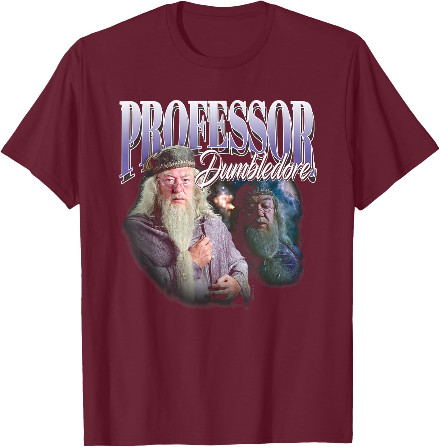 Harry Potter Professor Dumbledore Homage T-Shirt - T-Shirt | Maroon