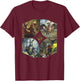 Magic: The Gathering Deck Commanders Portrait Vintage T-Shirt - T-Shirt | Maroon