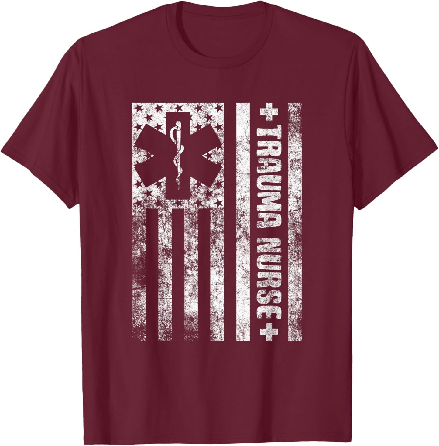 Emergency Department ICU Nurses Medical Care ER Trauma Nurse T-Shirt - T-Shirt | Maroon