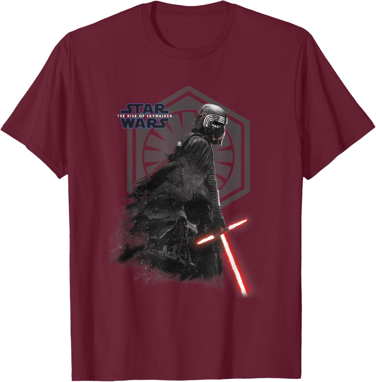 Star Wars The Rise Of Skywalker Kylo Ren Vader Remains T-Shirt - T-Shirt | Maroon