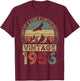 Vintage 1956, Limitierte Auflage, 70. Geburtstag, 70 Jahre T-Shirt - T-Shirt | Maroon