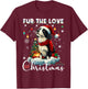 Border Collie Christmas Tree Decorations Dog Lover Xmas Men Women Kids T-Shirt - T-Shirt | Maroon