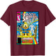 Marvel Silver Surfer Rainbow Thanos's Guide Comic Cover T-Shirt - T-Shirt | Maroon