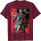 Lenin lived, Lenin lives, Lenin will live! Soviet. SOVI8 T-Shirt - T-Shirt | Maroon