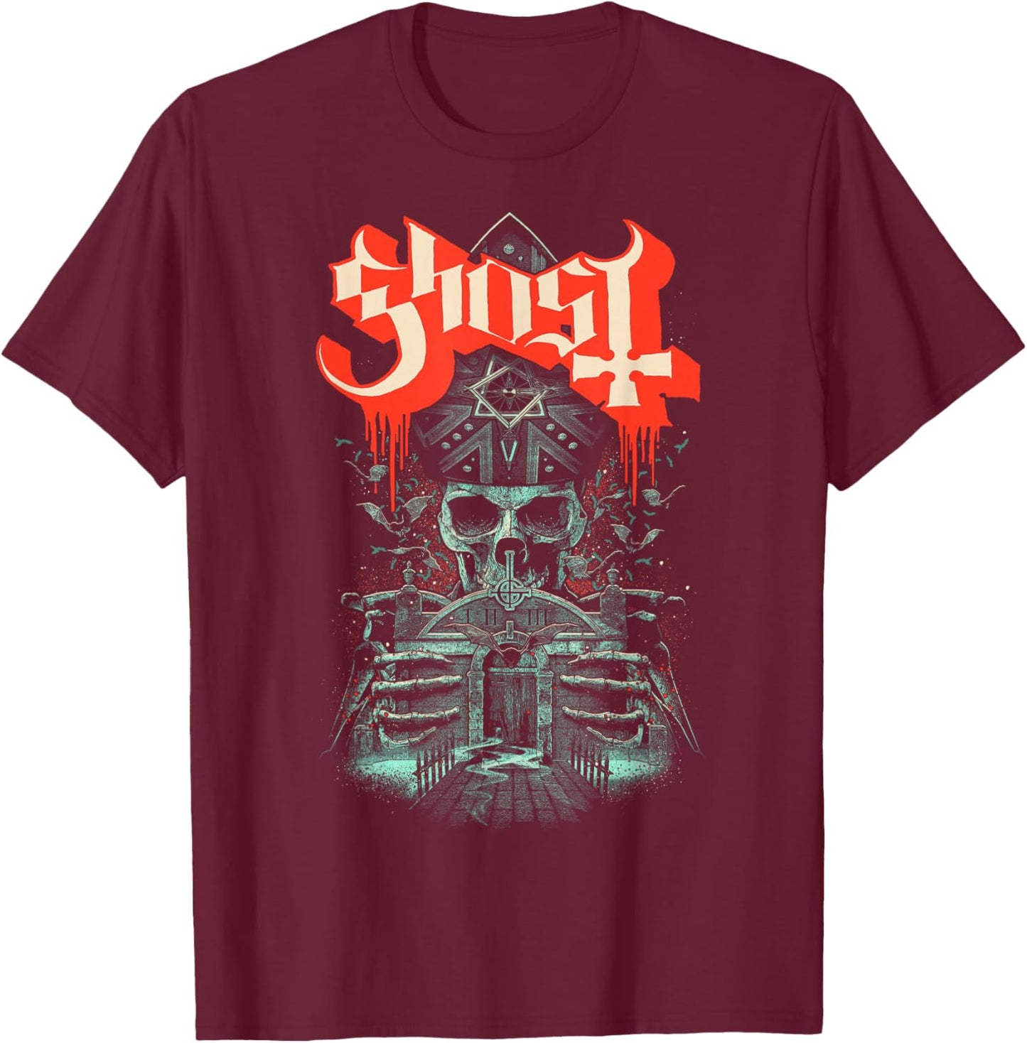 Ghost – Corpus T-Shirt - T-Shirt | Maroon
