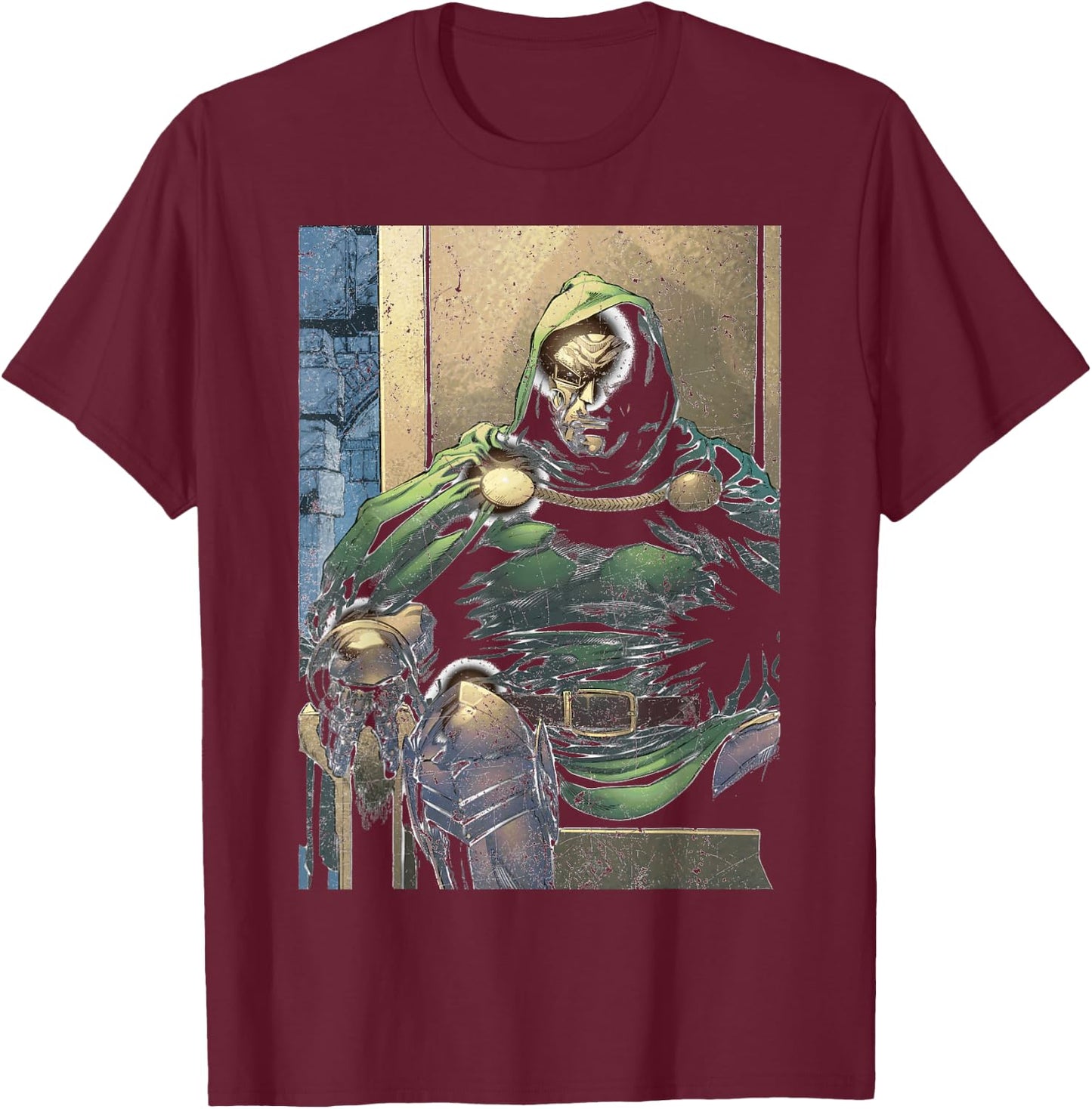 Marvel Doctor Doom Iron Man: Legacy #1 T-Shirt - T-Shirt | Maroon