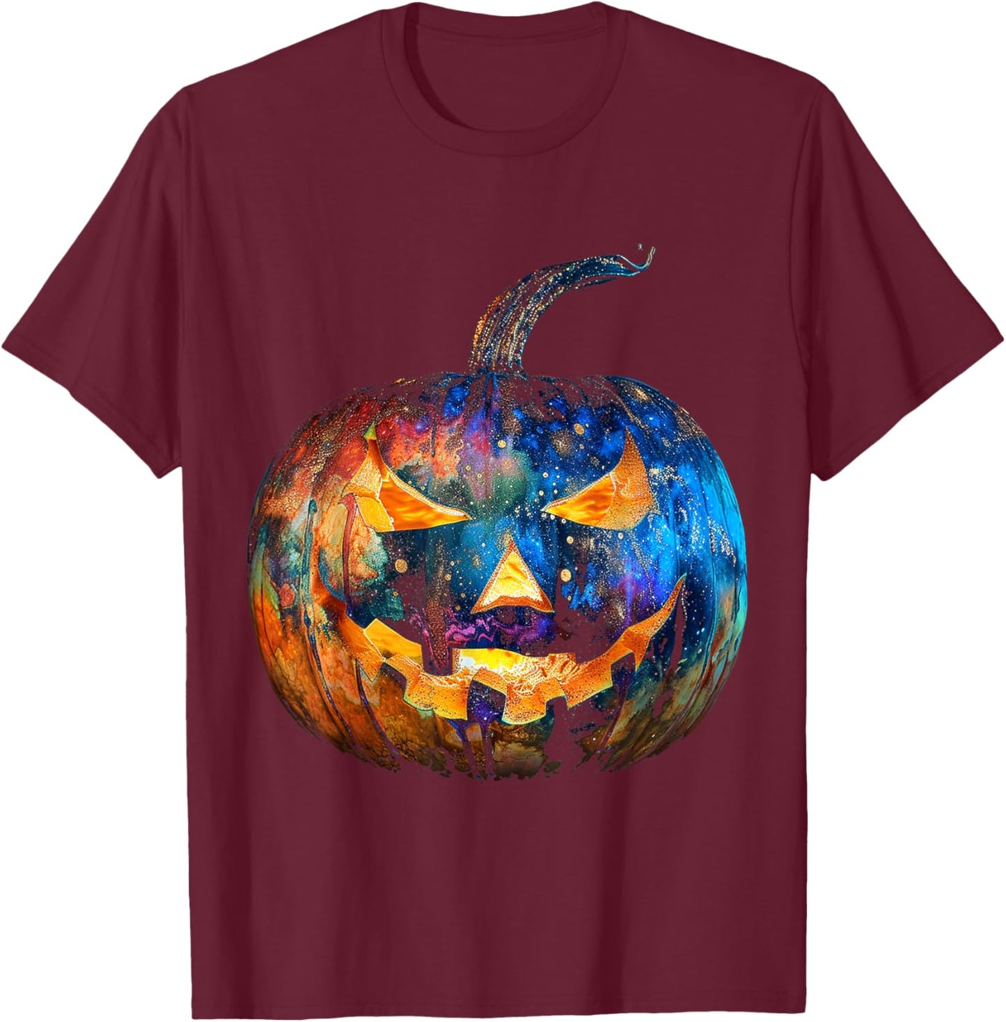 Pumpkin Costume Halloween Spooky Art Pumpkin T-Shirt - T-Shirt | Maroon