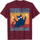 Beer Me Madafaka's Funny Cat With Beer Women T-Shirt - T-Shirt | Maroon