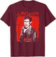 Ripple Junction x Evil Dead 2 Ash Williams Bloody Groovy , Black, S T-Shirt - T-Shirt | Maroon