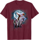 Armadillos Howling at the Moon Shirt - Funny Armadillo T-Shirt - T-Shirt | Maroon