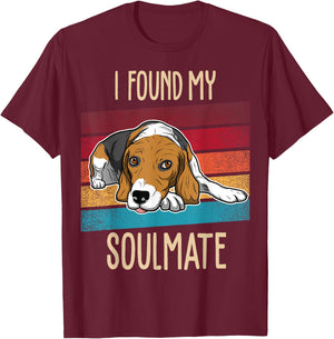 Beagle Dog T-Shirt - T-Shirt | Maroon