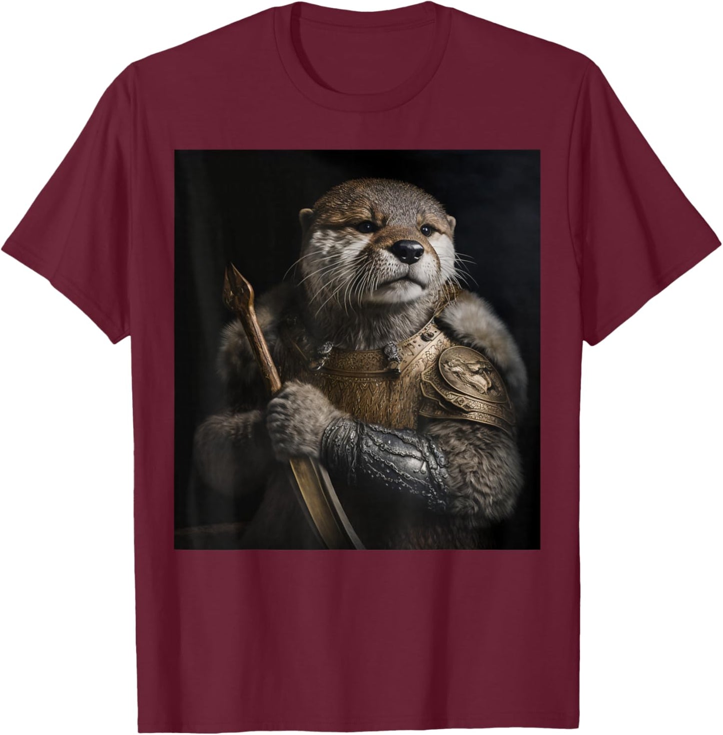 Sea Otter Lover Funny Design T-Shirt - T-Shirt | Maroon
