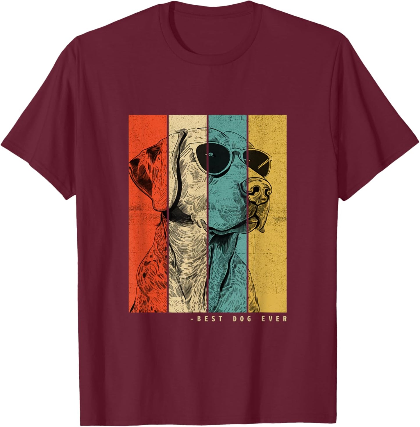Vintage Catahoula Leopard Dog Mom Dad Kids Men Women T-Shirt - T-Shirt | Maroon