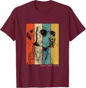 Vintage Catahoula Leopard Dog Mom Dad Kids Men Women T-Shirt - T-Shirt | Maroon