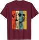 Vintage Catahoula Leopard Dog Mom Dad Kids Men Women T-Shirt - T-Shirt | Maroon