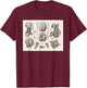 Brain, Spinal and Nervous System Medical Diagram T-Shirt - T-Shirt | Maroon