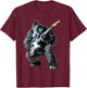 Gorilla Guitar T-Shirt - T-Shirt | Maroon