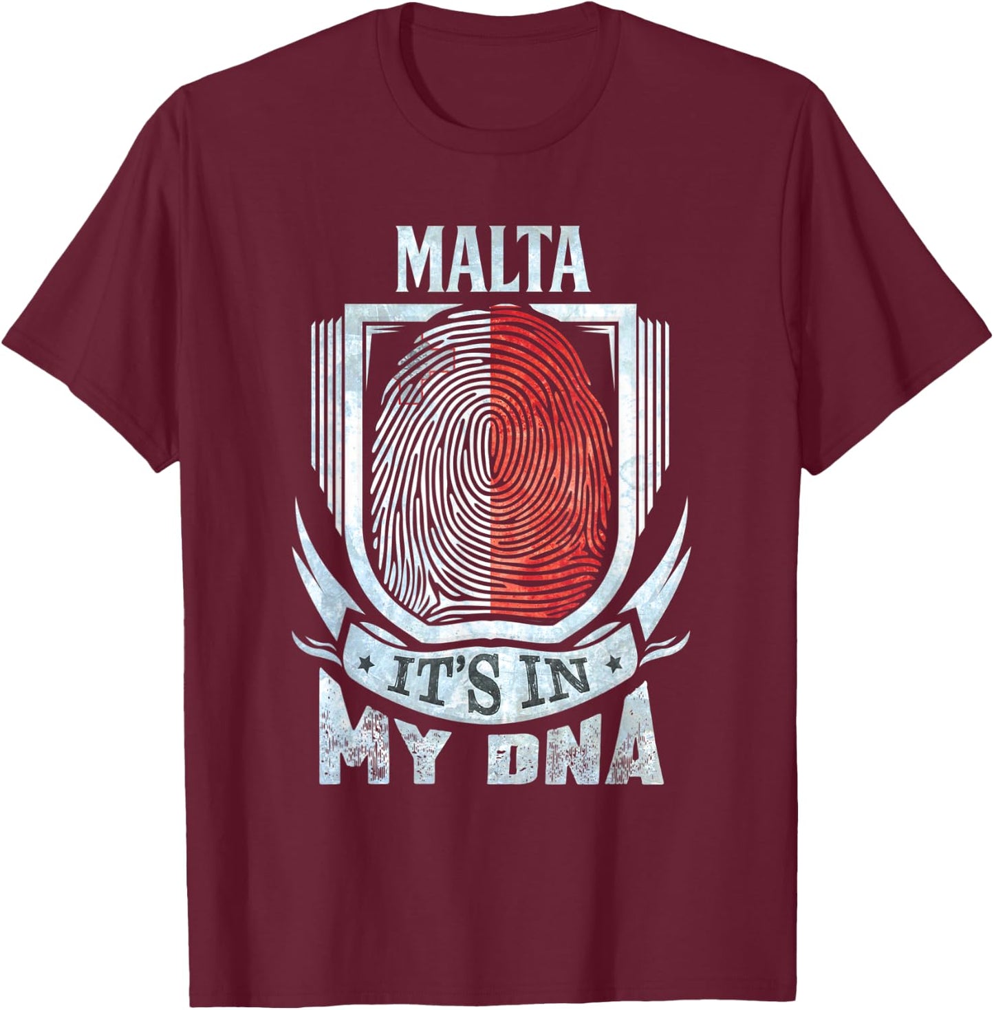 Malta Maltese DNA T-Shirt - T-Shirt | Maroon