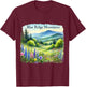 Blue Ridge Mountains Spring T-Shirt - T-Shirt | Maroon