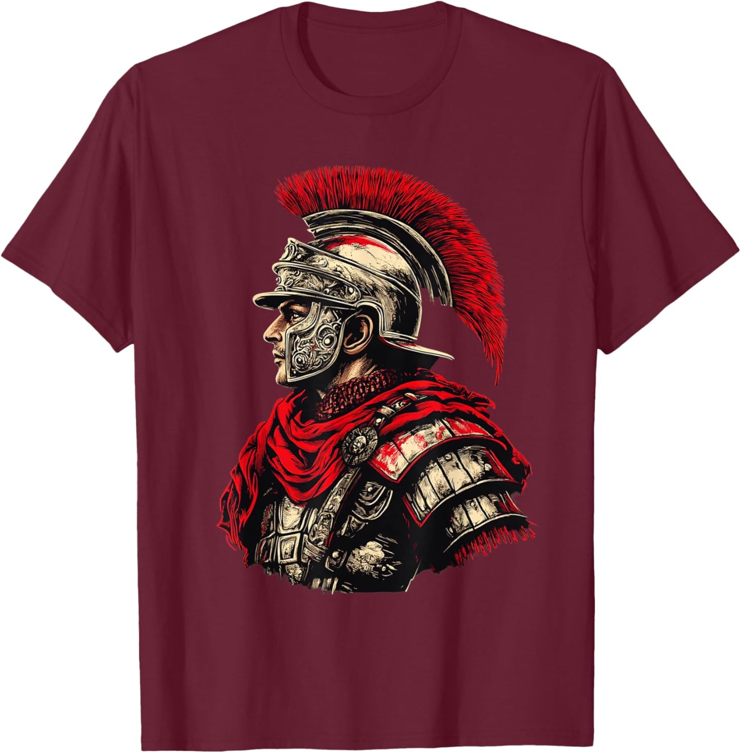 Weightlifting fitness gym Roman soldier Legion T-Shirt - T-Shirt | Maroon