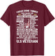 I Have Done Things That Haunt Me In My Sleep U.S Veteran T-Shirt - T-Shirt | Maroon