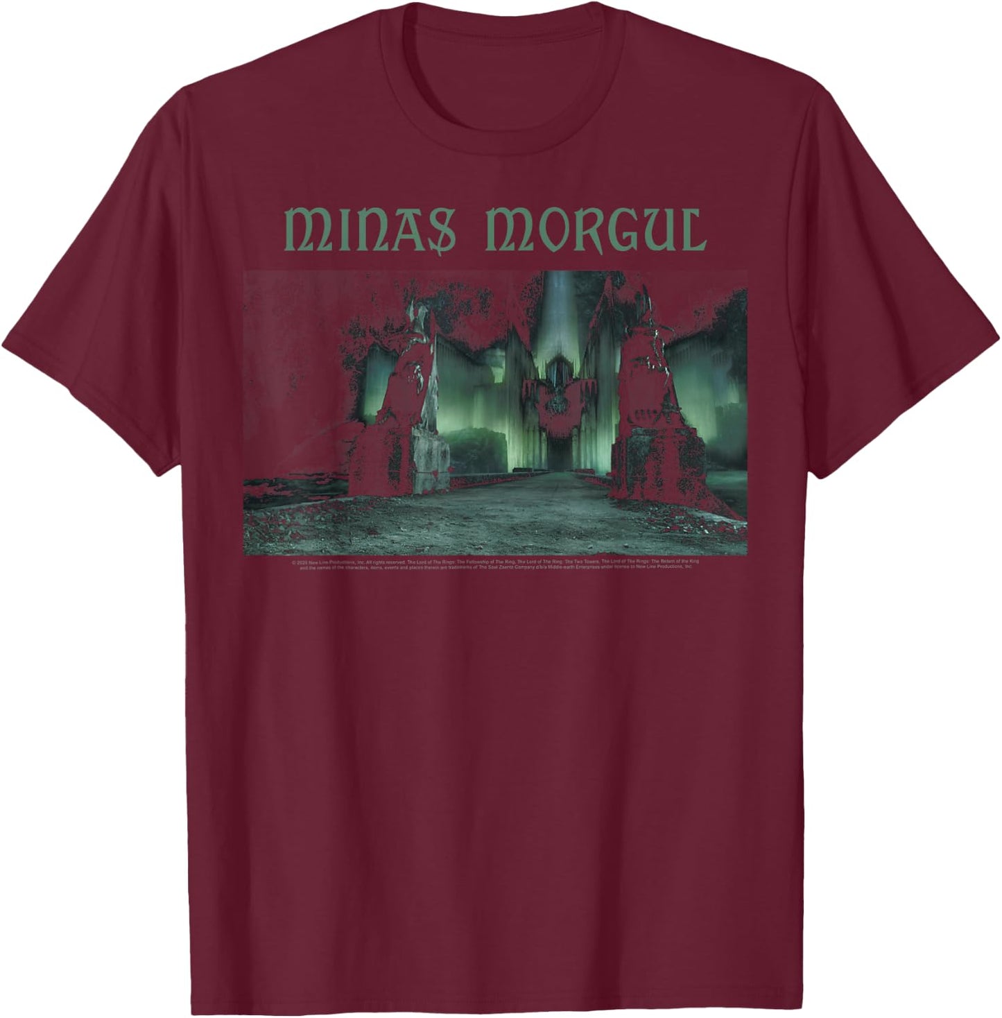 The Lord Of The Rings Minas Morgul T-Shirt - T-Shirt | Maroon