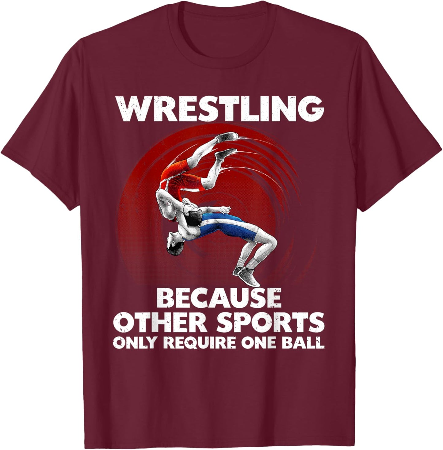 Best Wrestling Art Women Kids Wrestler Wrestling T-Shirt - T-Shirt | Maroon