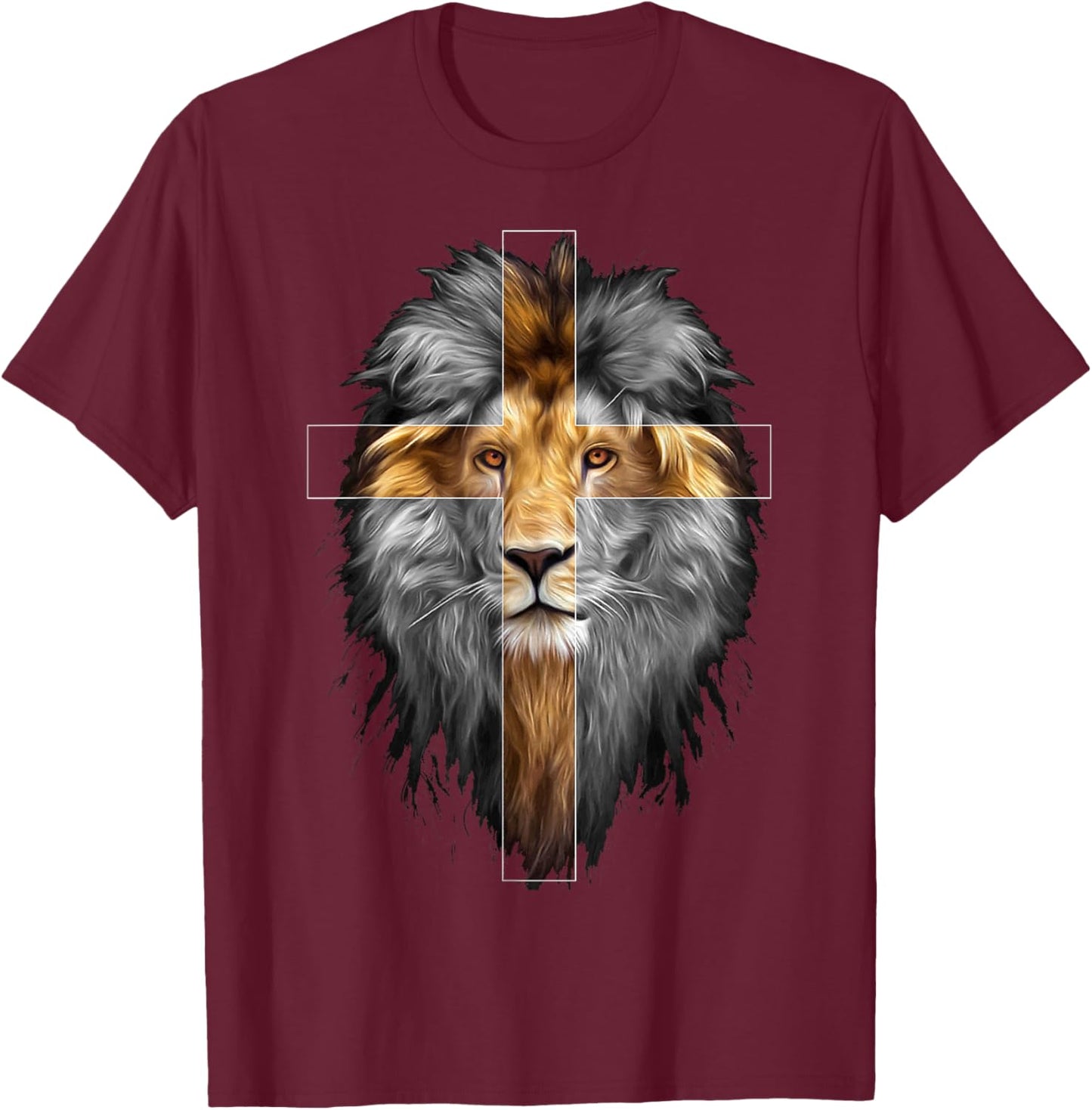 Lion of Judah Men Women T-Shirt - T-Shirt | Maroon
