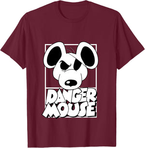 Danger Mouse Eye Patch T-Shirt - T-Shirt | Maroon