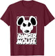 Danger Mouse Eye Patch T-Shirt - T-Shirt | Maroon