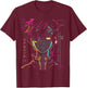 Anime Manga Motif Colorful Illustration Anime T-Shirt - T-Shirt | Maroon