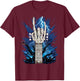 Rock On Skeleton Hand Guitar Neck Rock & Roll Halloween T-Shirt - T-Shirt | Maroon