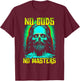 No Gods, No Masters Zombie Jesus Punk Goth Grunge Atheist T-Shirt - T-Shirt | Maroon