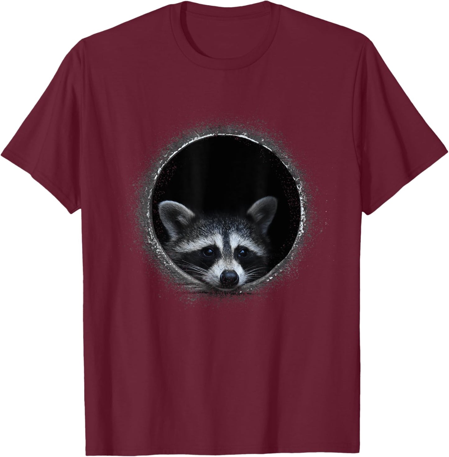 Pedro Raccoon Meme Funny Animal Raccoon Face Trash Panda T-Shirt - T-Shirt | Maroon
