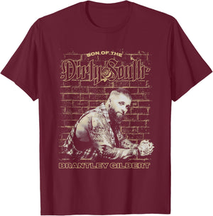 Brantley Gilbert - Dirty South T-Shirt - T-Shirt | Maroon