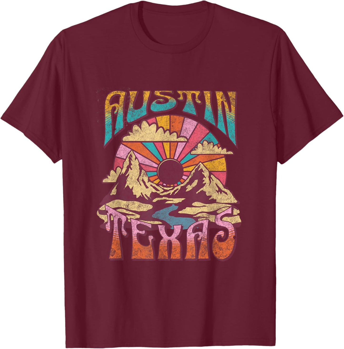 Austin T-Shirt - T-Shirt | Maroon