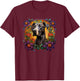 Beautiful Flowers Mom Great Dane Lover T-Shirt - T-Shirt | Maroon