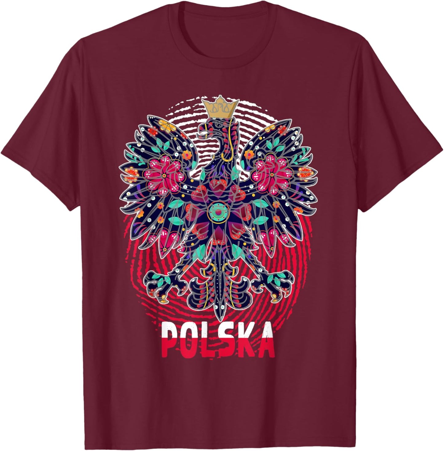Polish Flag Outfit Ideas For Kids & Poland Polska Eagle T-Shirt - T-Shirt | Maroon