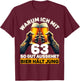 Geschenkidee zum 63. Geburtstag Bier Hält Jung T-Shirt - T-Shirt | Maroon