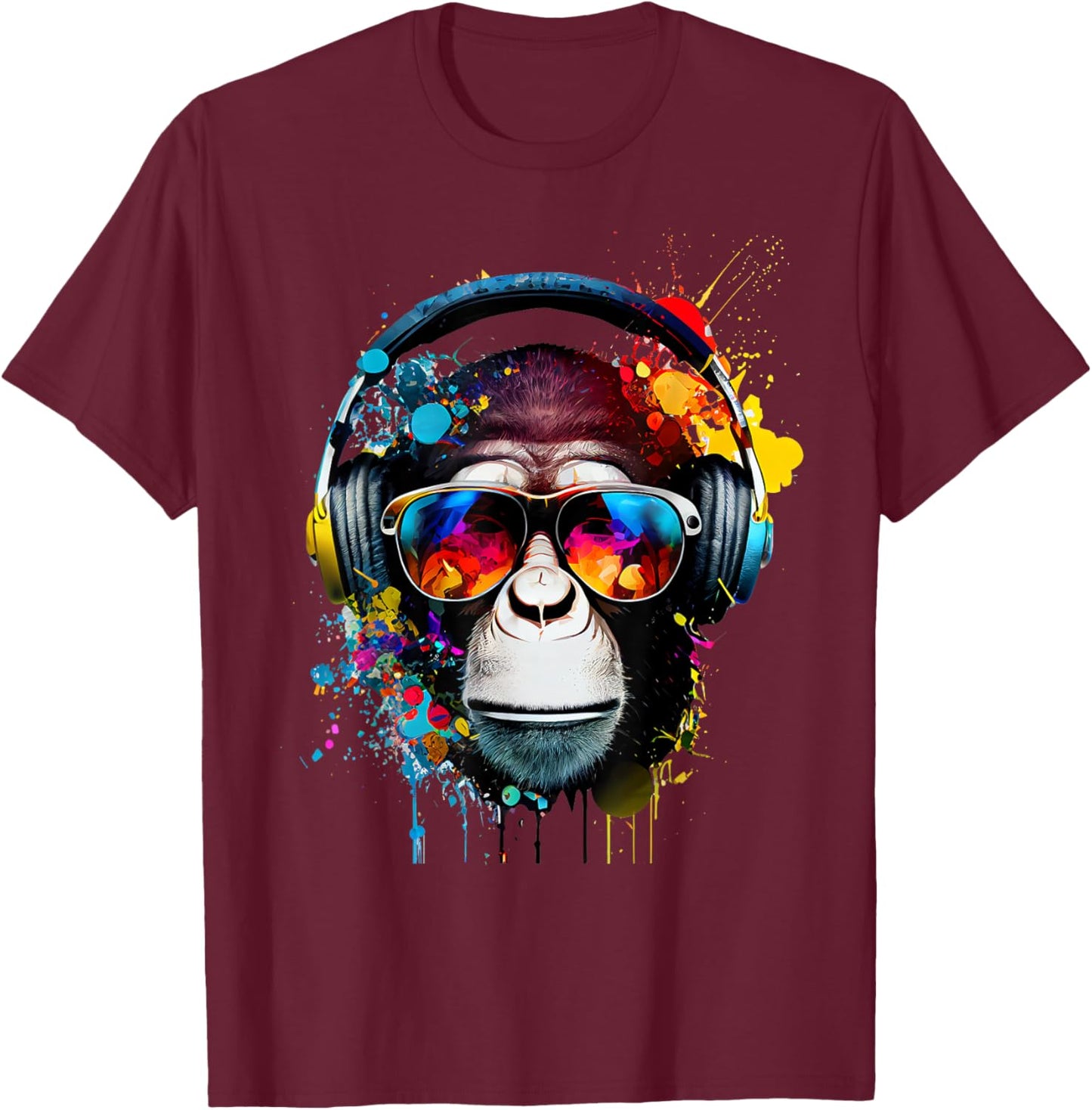 Monkey Monkey T-Shirt - T-Shirt | Maroon