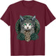 Celtic Cat | Scottish | Celtic Knots | Wiccan | Pagan Witch T-Shirt - T-Shirt | Maroon