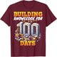 100 Days of School Boys Teacher 100th Day Construction Truck T-Shirt - T-Shirt | Maroon